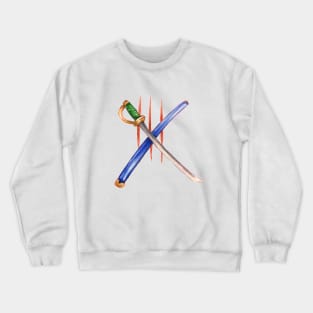 One Piece Shanks Sword Watercolour Design Crewneck Sweatshirt